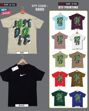 High Quality DTF Printing Men's T-Shirt 100% Soft Cotton Fabrics