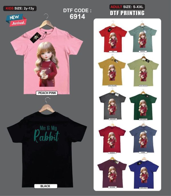 Baju Budak Kanak Kanak Premium Quality DTF Printing 100% Pure Cotton T-Shirt