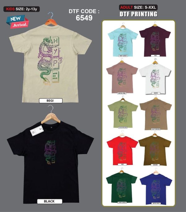 DTF Printing. Kid's T-Shirt. Men's T-Shirt