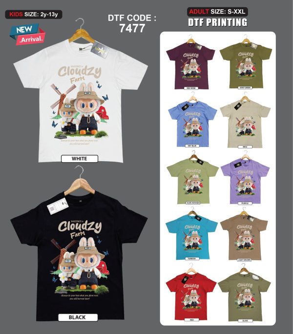 New-Arrival-High-Quality-DTF-Printing-Kids-T-Shirt-100-Soft-Fabrics-Cotton