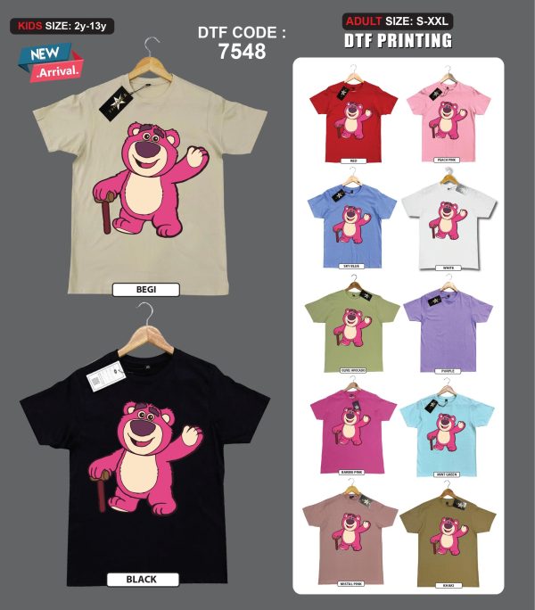 Theme-A-Cotton-Best-Cartoon-Lotso-Kids-Mens-T-Shirt-Supplier-in-Malaysia